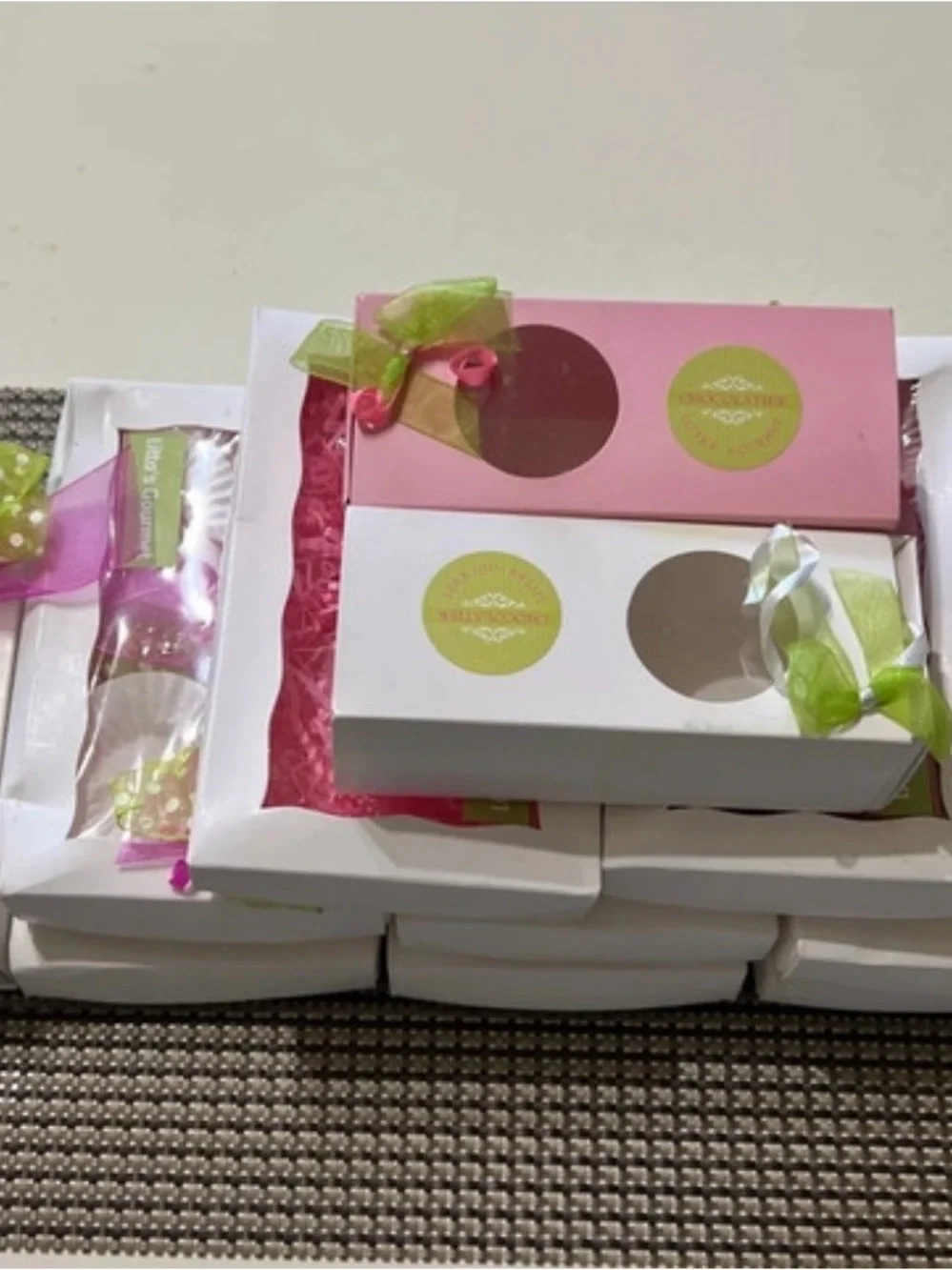 Luxury Pink & Green Gift-Wrapped Bath Set
